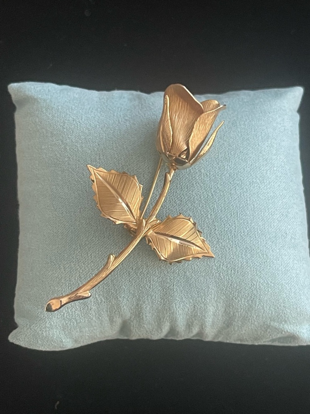 Gold Metal Rose Decorative Accent - Elegant Home Accent